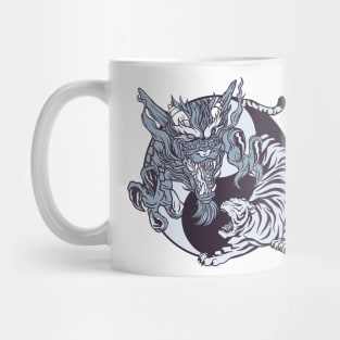 Dragon - Tiger / Ying And Yang Mug